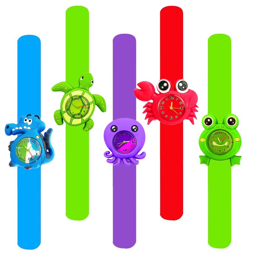 Cartoon Dolphins Sharks Childr - Kids Educational Watch ulasan dan harga