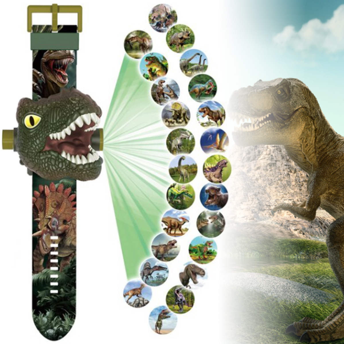 Kids Dinosaur Projection Watch - Kids Educational Watch ulasan dan harga