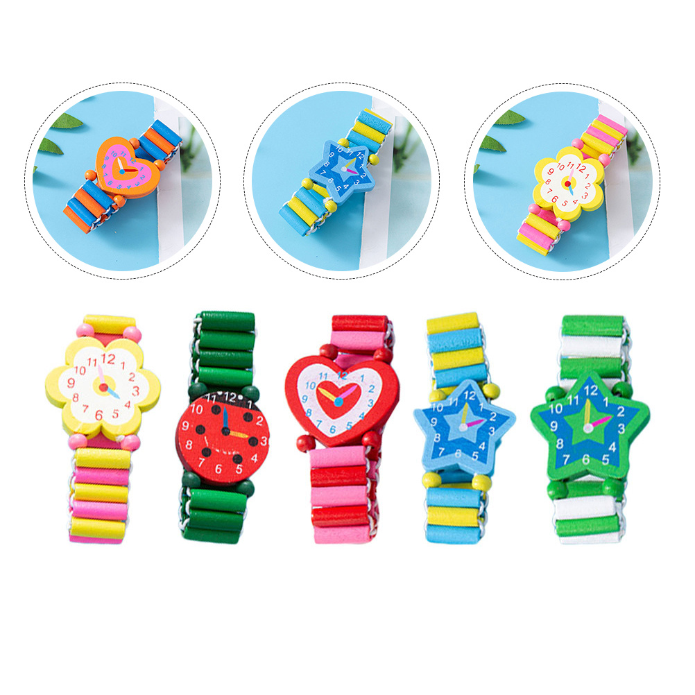 5pcs Children Colorful Bracele - Kids Educational Watch ulasan dan harga