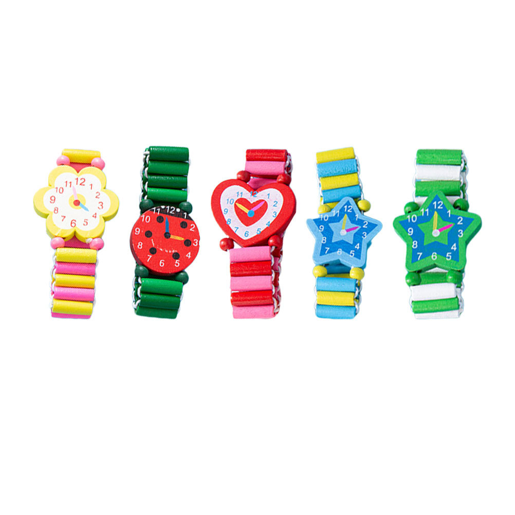 5pcs Children Colorful Bracele - Kids Educational Watch ulasan dan harga