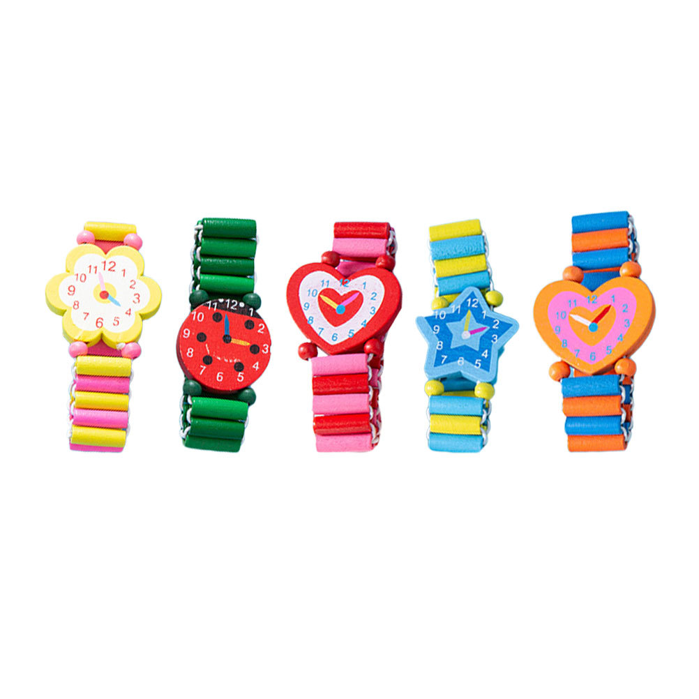 5pcs Children Colorful Bracele - Kids Educational Watch ulasan dan harga