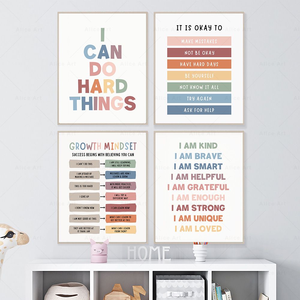 Affirmations for Kids Room Pos - Kids Education Quote ulasan dan harga