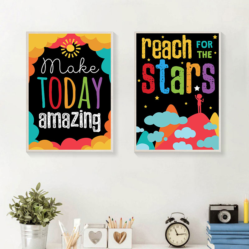 Colorful Cute Dream Big Quotes - Kids Education Quote ulasan dan harga