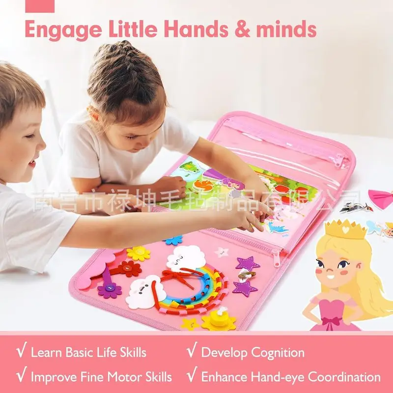 Princess Montessori Felt Busy  - Kids Early Education Books ulasan dan harga