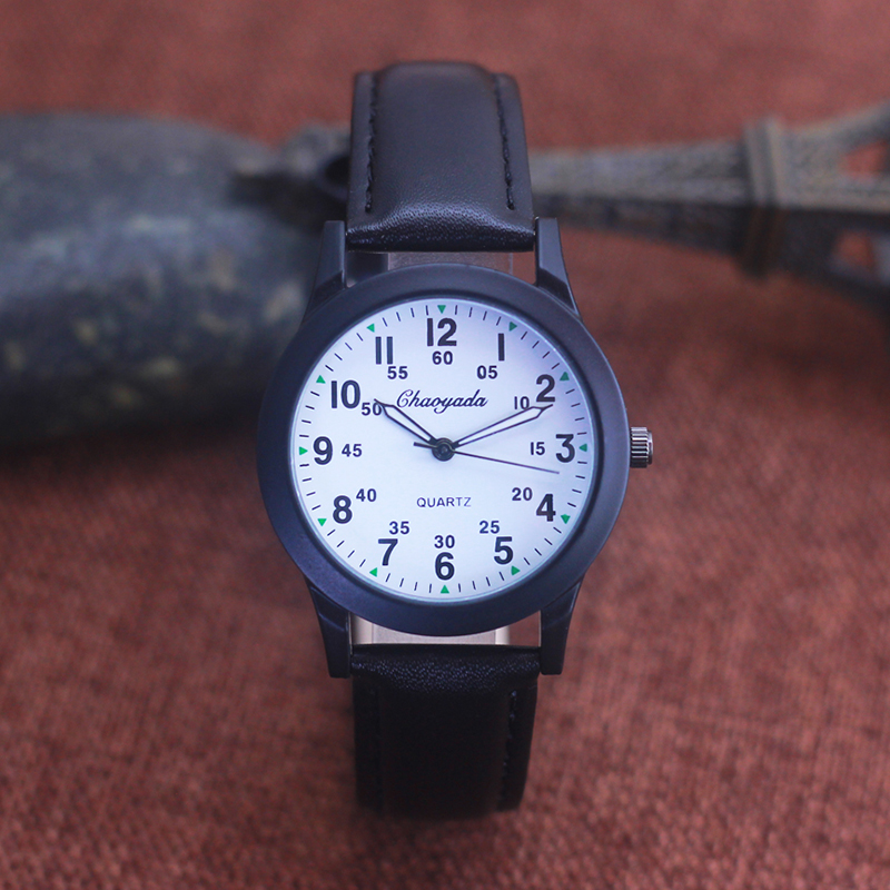 Chaoyada Fashion Men Boys Leat - Kids Educational Watch ulasan dan harga