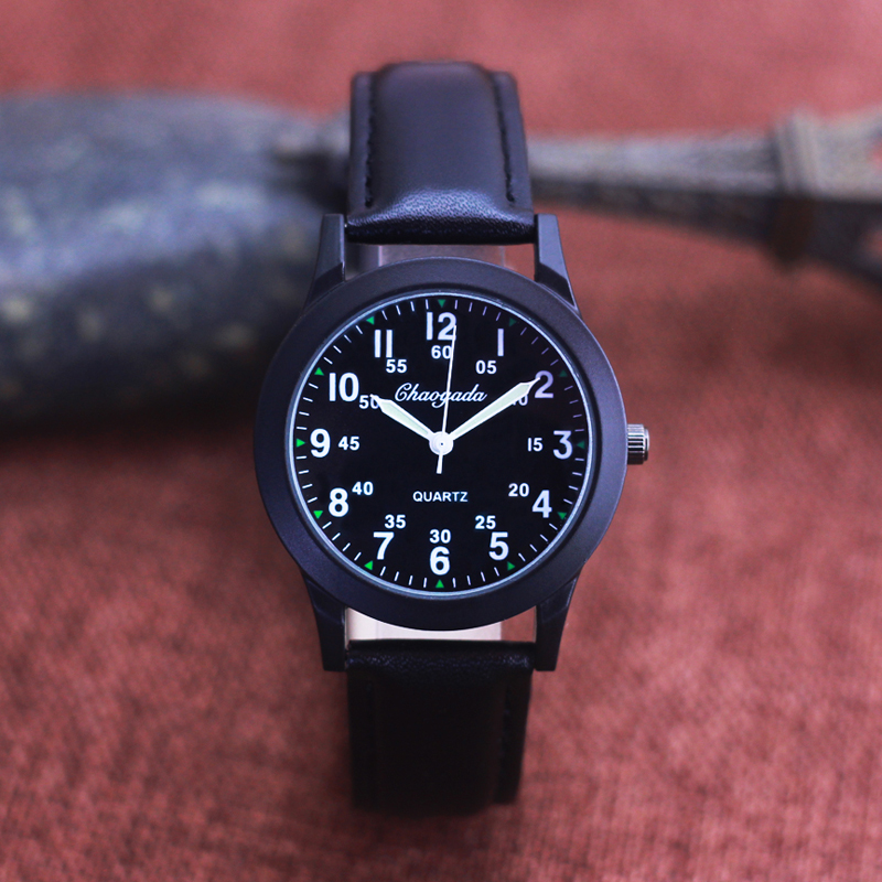 Chaoyada Fashion Men Boys Leat - Kids Educational Watch ulasan dan harga