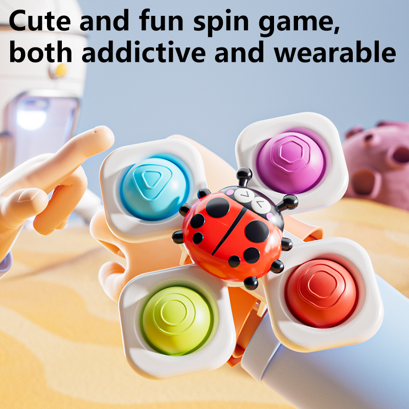 3pcs/Set Suction Cup Spinning  - Kids Educational Watch ulasan dan harga