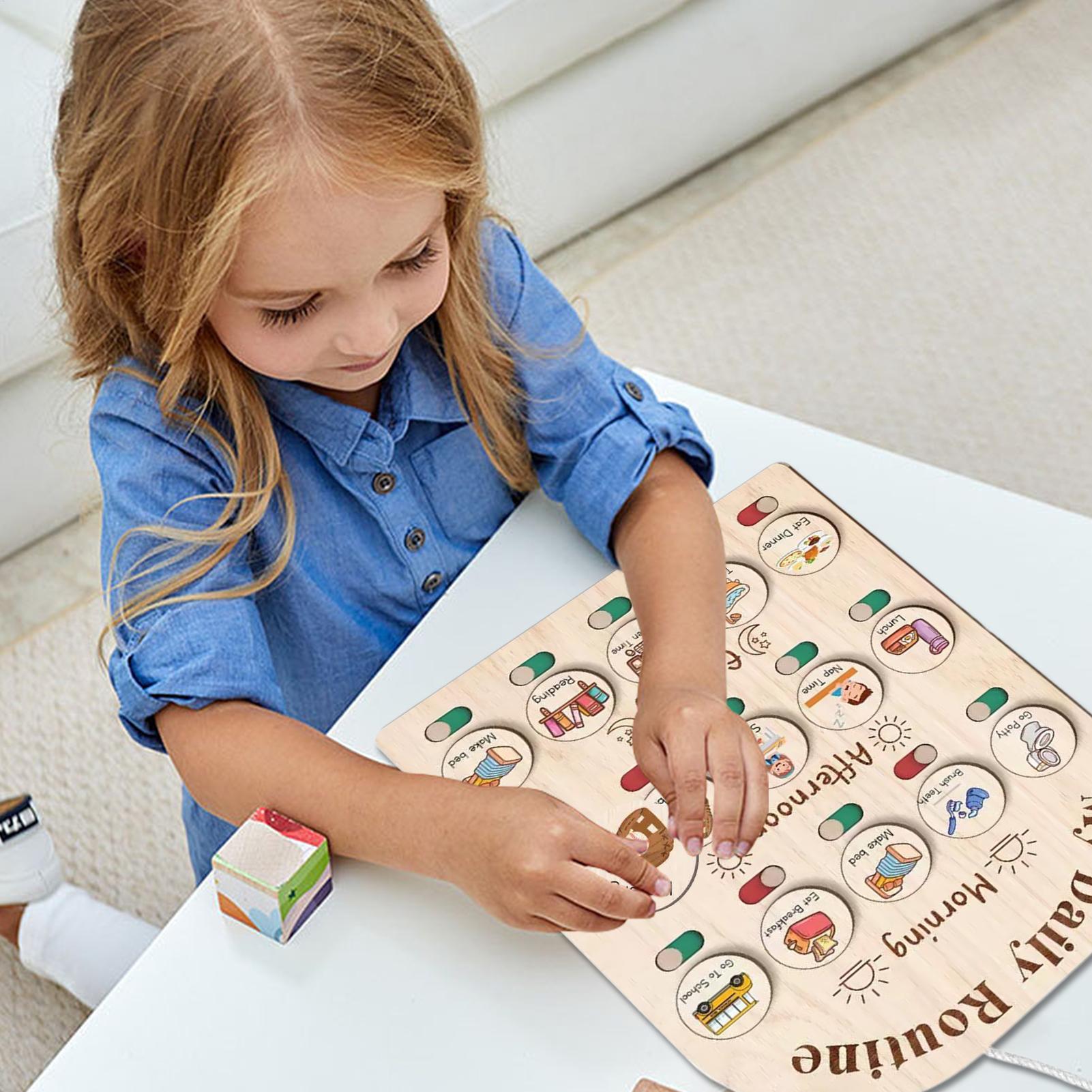 Visual Schedule For Kids Morni - Kids Education Planner ulasan dan harga