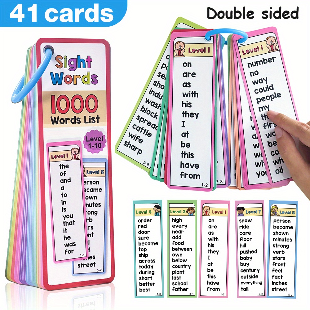 1000 Sight Words Flash Cards f - Kids Education Level ulasan dan harga